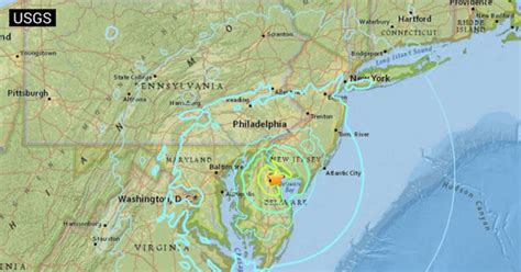 earthquake strikes northeast map